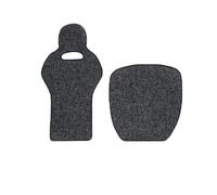 AJHJET Coprisedile Per Auto Per BYD Per Atto 3 Per Yuan Per Plus Per Tang Per Han Per Dolphin EV 2021 2022 2023 2024 Lino Cuscino Pad Seggiolino Auto Zerbino(2 pieces Black Gray)