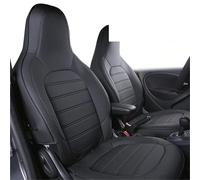 AJHJET Coprisedile Per Auto Per Smart 453 Per Fortwo 2015-2018 Coprisedile Per Auto, Cuscino Traspirante Per Quattro Stagioni, Accessori(Black 2)