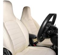AJHJET Coprisedile Per Auto Per Smart 453 Per Fortwo 2015-2018 Coprisedile Per Auto, Cuscino Traspirante Per Quattro Stagioni, Accessori(Beige)