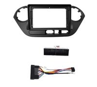 AJHJET Kit Montaggio Autoradio Kit di Montaggio per Pannello Frontale in Plastica per Installazione Autoradio da 2 DIN 9 Pollici per Hyundai I10 2014~2017 Mascherina(Frame-Left-Cord)