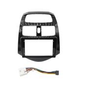 AJHJET Kit Montaggio Autoradio per Daewoo per Matiza Canbus Box Decoder 9 Pollici Car Audio Grande Schermo Fascia Adattatore 2Din Radio Dash Panel Kit Mascherina(UV-Black Whole Set-B)