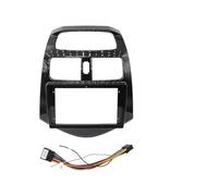 AJHJET Kit Montaggio Autoradio per Daewoo per Matiza Canbus Box Decoder 9 Pollici Car Audio Grande Schermo Fascia Adattatore 2Din Radio Dash Panel Kit Mascherina(UV-Black Whole Set-A)