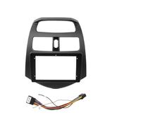 AJHJET Kit Montaggio Autoradio per Daewoo per Matiza Canbus Box Decoder 9 Pollici Car Audio Grande Schermo Fascia Adattatore 2Din Radio Dash Panel Kit Mascherina(Black Whole Set-A)