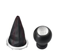 AJHJET Pomello Del Cambio A 5 Marce Per Auto Boccola Della Leva Copertura Antipolvere Per Suzuki Per Swift 2005-2010 S-Cross SX4 ALTO Pomello Leva Cambio Auto(T-Dumb-Red-line)