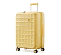 aji KA7091 Bagaglio, Giallo Formaggio, 26'', Hardside - Valigia espandibile con ruote girevoli
