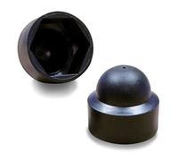 Ajile - 20 Pezzi - Cappucci Copri-Dado 18 mm, Colore: Nero - FAH118