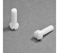 ajile - 20 pezzi - Vite nylon a testa cilindrica fessurata DIN84 diam. M8 | lunghezza = 60 mm plastica poliammide PA6.6 isolante - VCY860-M