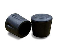 ajile Puntale di Gomma Rinforzata Vulcanizzata NERO per Piede di Sedia Piedi di Tavola con Diametro 40 mm - Confezione da 4 Pezzi - EVS140x4-FBA