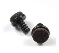 ajile® - Set di 4 pezzi - calibro a inserire in un foro diametro 6 mm con suola feltro protettiva e antigraffio - Header plastica diam. 14 mm