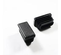 Ajile - Tappi lamellari in plastica per tubi rettangolari con dimensioni esterne 40 x 20 mm e spessore parete 1,0 - 3,0 mm, colore nero - 4 pezzi. - EPH114