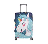 AJINGA Copertura protettiva per valigie da viaggio con unicorno luminoso, S 45,7-50,8 cm, Multicolore 1, L 26-28 in