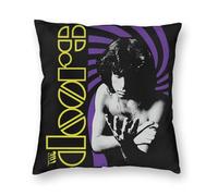 AJIUZI Jim Singer Morrison - Federa decorativa per cuscino quadrata, 40,6 x 40,6 cm, per divano, letto, sedia