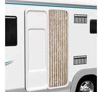 AJJHUUKI Home & Garden,Decor,Trattamenti per finestre,Schermi per finestre-casa-tenda mosca marrone scuro e beige 56x200 cm ciniglia