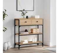 AJJHUUKI Home-Tables, Tavoli d'accento, Tavolini, Consolle, Rovere Sonoma, 72,5 x 25 x 75 cm, Legno Ingegnerizzato