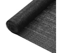 AJJHUUKI Prato & Giardino - Outdoor Living - Ombrelli & Parasole - Rete Privacy Nero 1,2x50 m HDPE 75 g/m