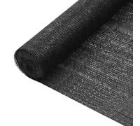 AJJHUUKI Prato & Giardino - Outdoor Living - Ombrelli & Parasole - Rete Privacy Nero 1,5x50 m HDPE 75 g/m