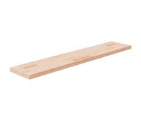 AJJHUUKI Scaffalatura da parete e mensola in legno massello di rovere non trattato, 100 x 20 x 2,5 cm