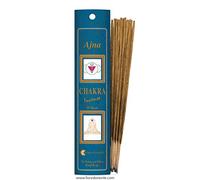 Ajna Chakra Incense 20 Sticks, colore blu, Natural & Hand Rolled, Fiore D'Oriente