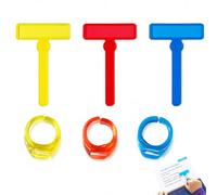 AJNZAU Kit di 3 Righelli di Letturas per Dislessia - Colori Rosso Giallo Blu, in Plastica, Supporto alla Lettura per Bambini, Studenti e Insegnanti