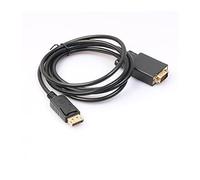 AJOHBM 1pcs Thunderbolt DP a VGA. Convertitore Nero Nuovo 1,8 m 6ft D sotto. Adattatore Compatible with Cavi HDTV. Cavo dei connettori DisplayPort.