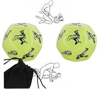 AJOHBM 2PCS Dadi Divertenti con Gioco Interattivo e Sacchetto di Immagazzinaggio, Regalo per Appuntamento a Casa, Crea Ricordi - Y6D27WX6