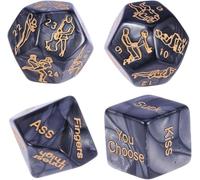 AJOHBM 4 Dadi Passioniali per Coppie Sposate - Gioco per Riscoprire la Passione, Regalo Emozionante per la Coppia 0526