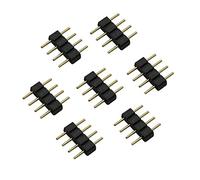 AJOHBM 50pcs / lot 4pin 5pin Rgb rgbw. Adattatore connettore ago Maschio al tipo maschile Fai da te Piccola parte Compatible With 5050 L RGBW RGBY. Luci a strisce (Size : 20pcs)