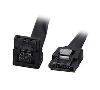 AJOHBM 6 Pollici da 180 a 90 Gradi 6 GB/s SATA3. Seriale Dati ATA. Cavo w/Blocco a Fermo Compatible with Sata 3.0 sataiii 6 Gbps. Disco Fisso Disco del Disco Rigido/SSD - Nero