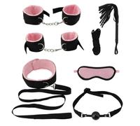 AJOHBM Accessori Sportivi per Coppie con Resistenza Regolabile - 7PCS in Nylon Nero - ZF1022