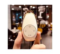 AJOHBM Auto Key Cover Coprichiave Auto Custodia Protettiva Accessori Auto per Leapmotor per Leap C11 T03 S01 2021 2022 2023(Gold Style-White)