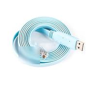 AJOHBM Cavo console USB Compatible With RJ45 RS232 Cavo di convertitore dell'adattatore seriale Compatibile con il rollover del router Cis-Co con supporto chipset Win7/8/10 (Size : 6ft, Color : Blue)