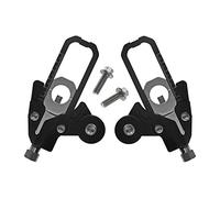 AJOHBM Cinturón de Yoga + en Pareja y para Parejas con Cinturón de Resistencia Ajustable en Nylon Negro, Accesorio Deportivo para Estiramiento y Fitness - ZF0318