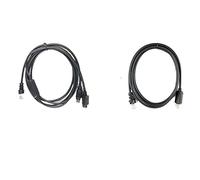 AJOHBM Cuneo della Tastiera PS/2 a U, Cavo da RS232 a U 2 m for Scanner di Codici a Barre MS7120 MS1690 MS9540 Sostituire Il Vecchio Cavo PS2 RS232 (Color : PS2-TO-USB Cable, Size : 2mtr)