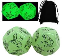 AJOHBM Dadi di Coppia per Lui e Lei - Set 2 Pezzi con Borsa - Gioco di Coppia Romantico, Regalo di Anniversario di Matrimonio - Y1D20WX6