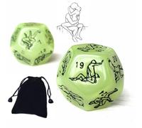 AJOHBM Dadi Poliedrici con giochi per coppia e letto di tavolo da carte + in regalo da camera 2PCS per intrattenimento