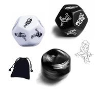 AJOHBM Dadi Poliedrici con giochi per coppia + letto di tavolo da carte e in regalo da camera 2PCS