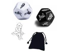 AJOHBM Dadi Poliedrici con letto di tavolo da carte e giochi per coppia + in regalo da camera 2PCS