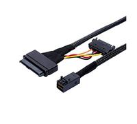 AJOHBM En-Labs Interno HD M~Ni SAS SFF-8643 a U.2 SFF-8639 NV Me Pc Cioè Ssd. Cavo Adattatore con Sata. Potenza Compatible with Intel. SSD 750 P3600 P3700 (Size : 0.5 Meter)