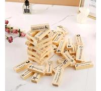 AJOHBM Gioco da Viaggio per Coppie: 48 Cubi in Legno, Gioco di Abilità e Costruzione per Due, Perfetto per Camera e Vacanze 1107