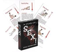 AJOHBM Gioco di Carte Romantico per Coppie - Gioco da Tavolo con 50 Carte e Accessori per Serate Divertenti in Camera da Letto - ZF115