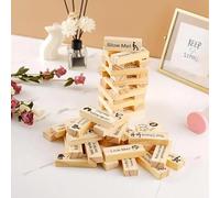AJOHBM Gioco di Equilibrio in Legno per Coppie - 48 Blocchi - Gioco Romantico da Viaggio - Idea Regalo 0521