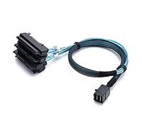 AJOHBM M~Ni SAS SFF8643. a 4X. SFF8482 29. Spillo SAS. Cavo del Disco Rigido, SFF-8643 Host a. SFF-8482. Cavo Adattatore Guida w/Sata. Porta di Alimentazione, 0,5 m