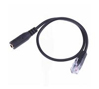 AJOHBM New dark 3.5mm Auricolare Auricolare Audio Cable femmina a Rj9. Convertitore Adapter Jack Pc Telefono auricolare