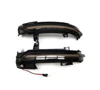 AJOHBM Per Nissan Per Serena C27 2016-2020 LED Dynamic Turn Signal Light Side Mirror Indicator Lamp Blinker Repeater (Black)