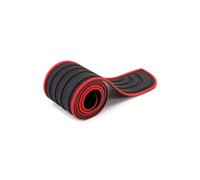 AJOHBM Protezione AntiGraffio per Il Bordo della Portiera per Il Battitacco Dell'auto Modanature in Gomma 104 Cm Adesivo Resistente Paraurti Posteriore Protezione Bagagliaio Dell'auto(Black Red)