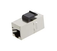 AJOHBM Rj45. Schermato Cat5e Cat6. FTP. Accoppiatore modulare in Linea con Tastiera, 8p8c. Adattatore con connettore Jack Femmina 4 Patch Panel LAN Cable (Size : Cat6 FTP)