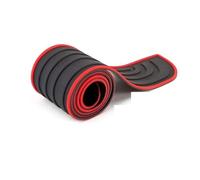 AJOHBM Striscia Protezione Universale per Paraurti Posteriore per Bagagliaio 104x9 Cm Gomma per Battitacco Modanature Decorative Styling Auto Protezione Bagagliaio Dell'auto(104x9cm Black Red)