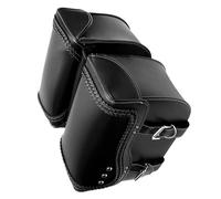 AJOHBM Universale Per Motocicli Una Coppia Di Borse Di Coda Bagagli Borse Da Sella Borsa Laterale Porta Attrezzi Borse Sella e in Pelle