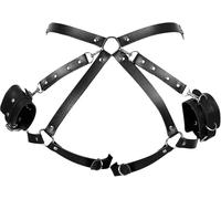 AJOHBM Women's Leg Garters Accessory - Punk Harness Belt & Cage Thigh Style, Perfect for Carnival - ZF1103