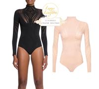 AJOURE NET BODY Di Wolford X ALBERTA FERETTI M Medio Nero Rete Silhouette